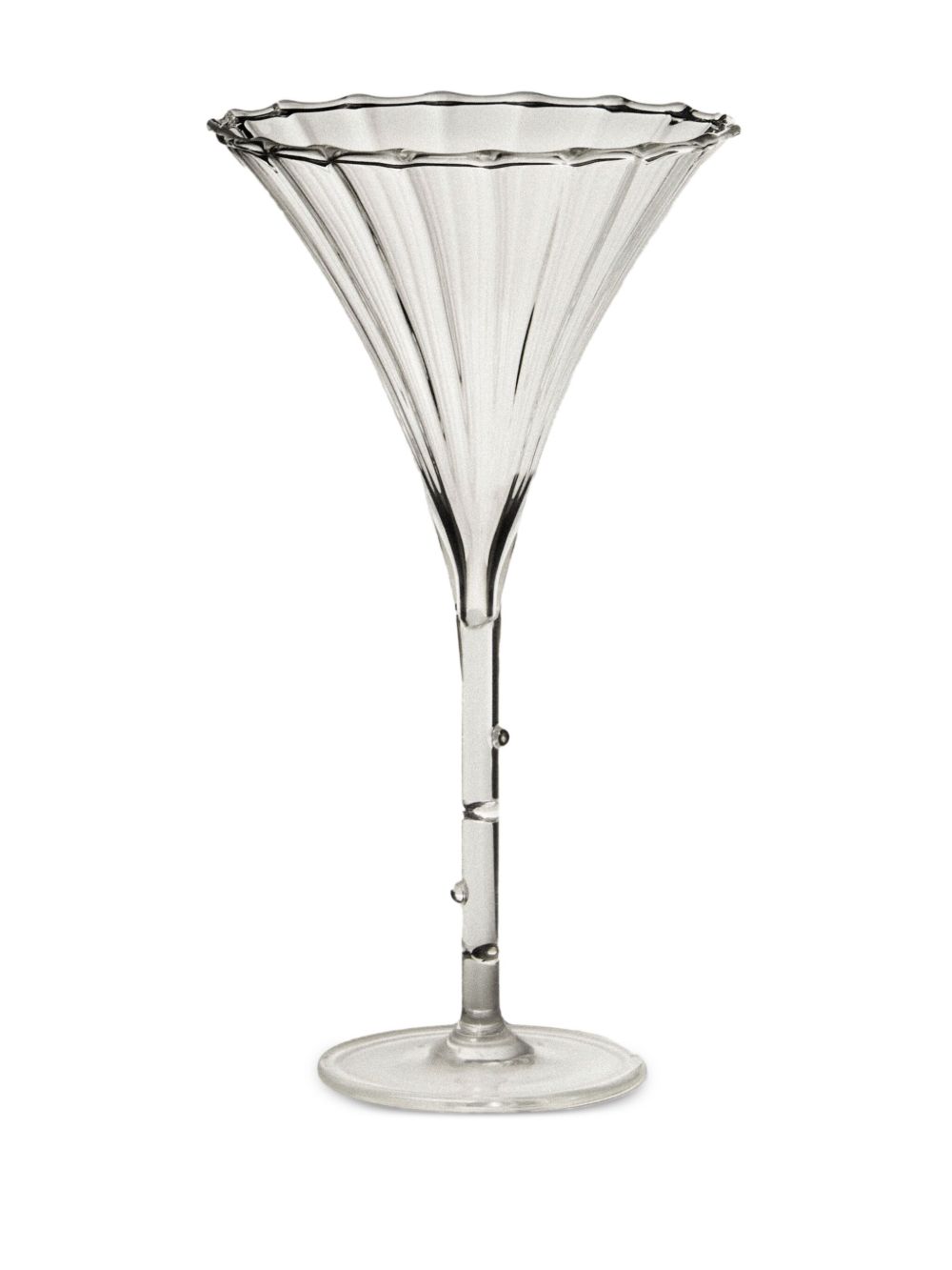 SOPHIE LOU JACOBSEN TRUMPET TRANSPARENT APERITIF GLASSES (SET OF FOUR)