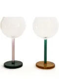 Sophie Lou Jacobsen Bilboquet translucent wine glasses (set of two) - Pink