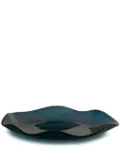 Sophie Lou Jacobsen Curved Edge glass plate (24cm) - Blue