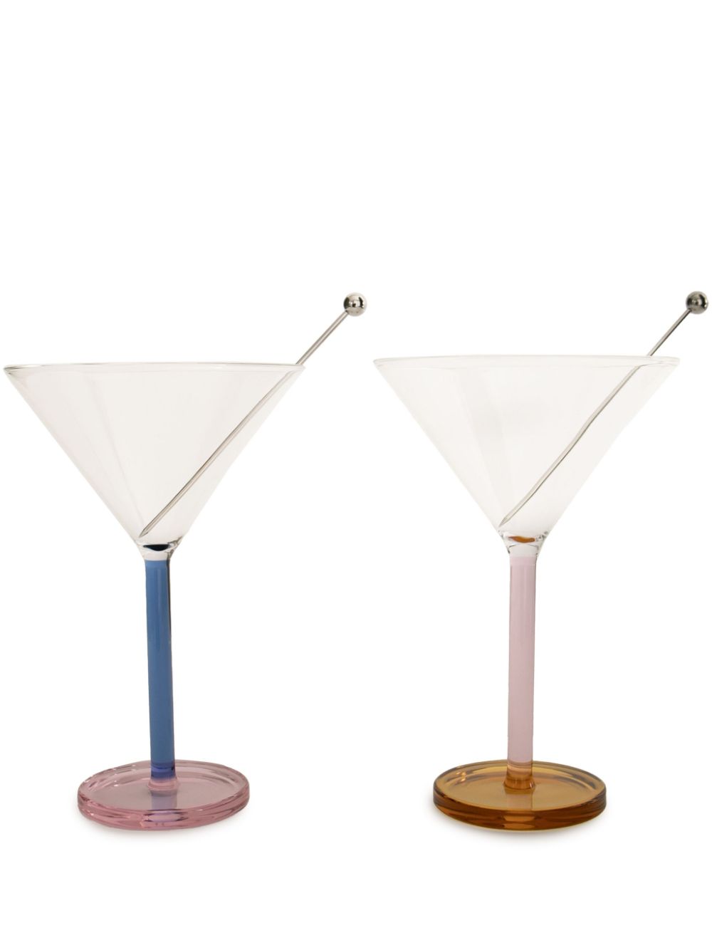 Sophie Lou Jacobsen Piano translucent cocktail glasses (set of two) - Pink