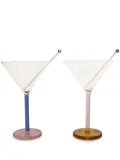 Sophie Lou Jacobsen Piano translucent cocktail glasses (set of two) - Pink