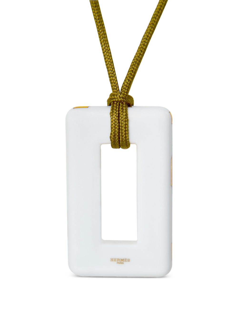 Hermes porcelain pendant necklace Women