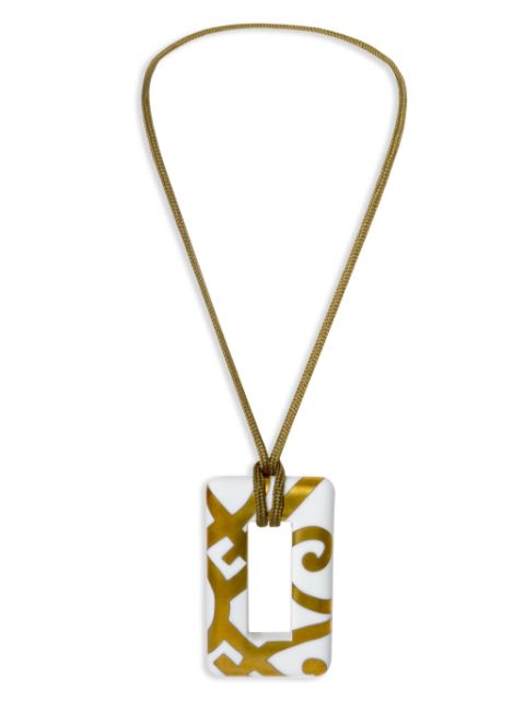 Hermes porcelain pendant necklace Women