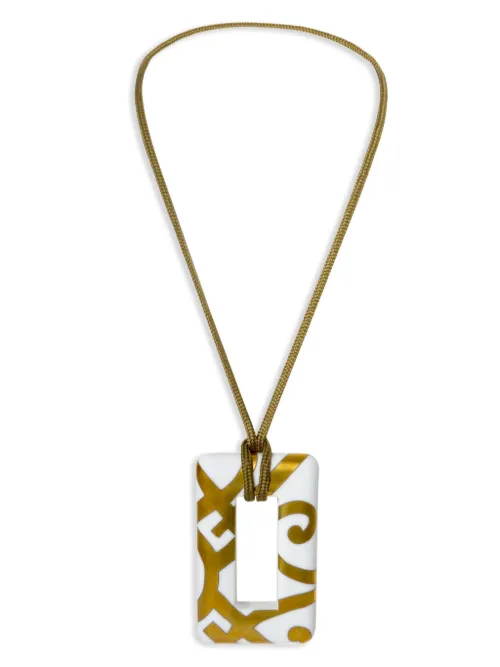 Collier à pendentif en porcelaine - Hermès Pre-Owned - Modalova