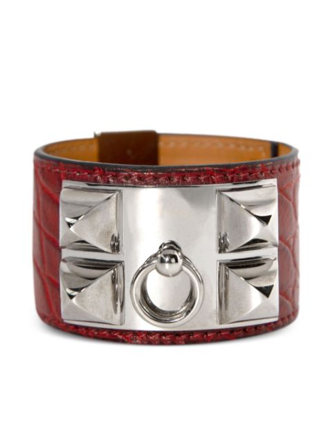 Hermes Collier de Chien leather bracelet Women