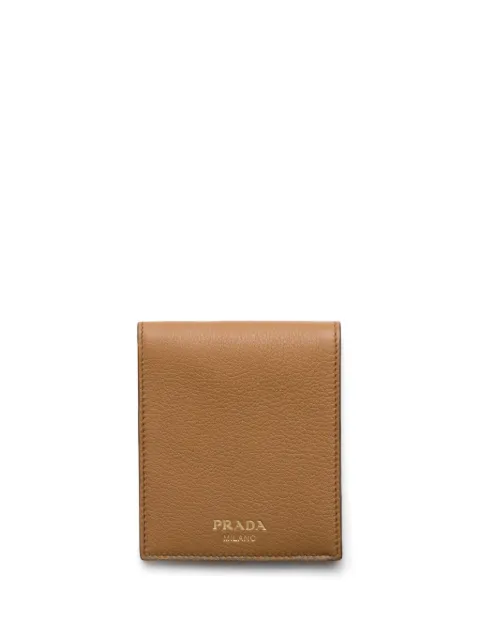 Prada leather bi-fold wallet