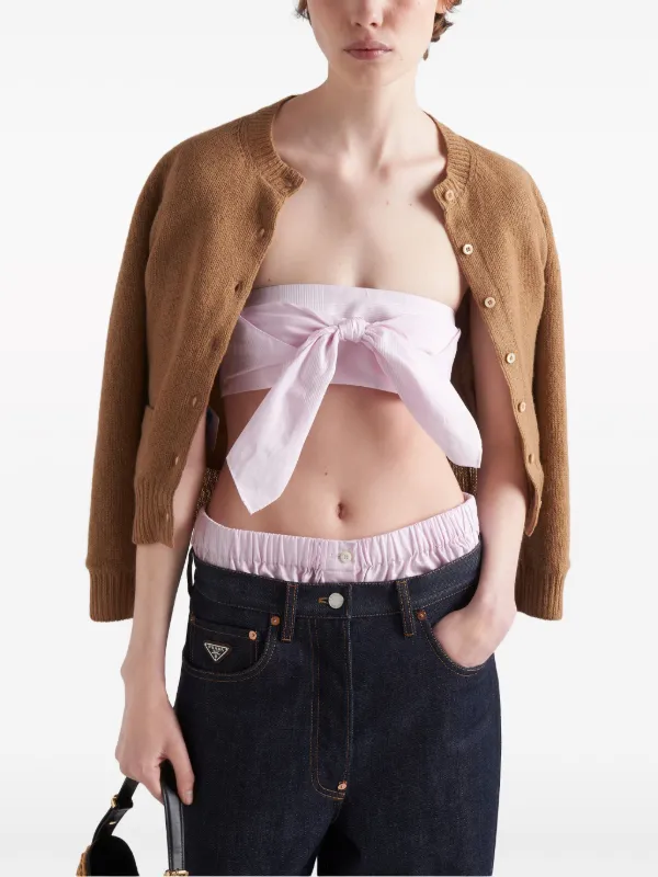 PRADA ブラウン カーディガン 46 【公式通販】