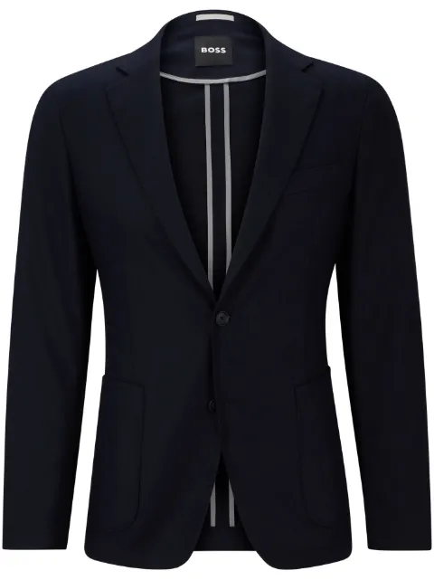 BOSS blazer con solapas de muesca