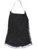Marc Le Bihan cowl-effect lace blouse - Black
