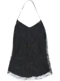 Marc Le Bihan cowl-effect lace blouse - Black