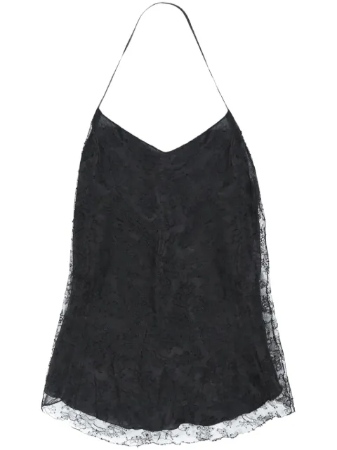 Marc Le Bihan cowl-effect lace blouse