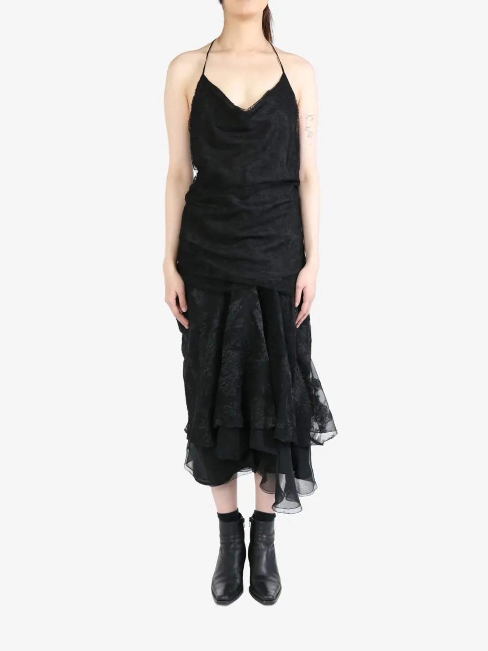 Marc Le Bihan cowl-effect lace blouse | Blouses | Image 2