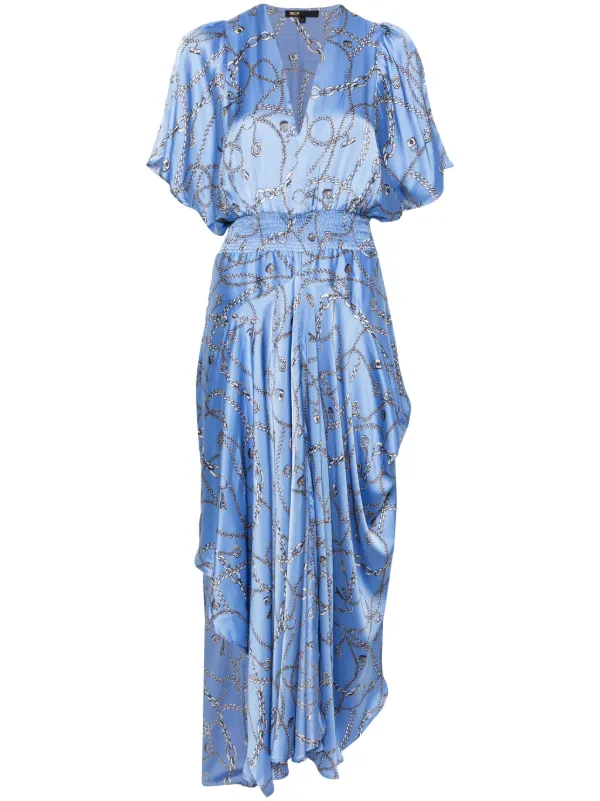 Robe longue imprimé chaine sales