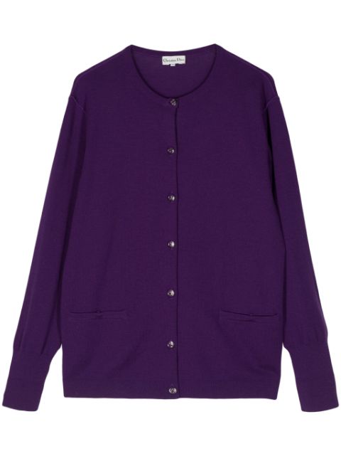 Christian Dior CD-buttons wool cardigan Women