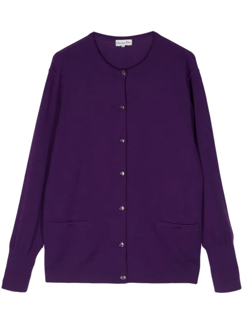Cardigan à boutons CD - Christian Dior Pre-Owned - Modalova