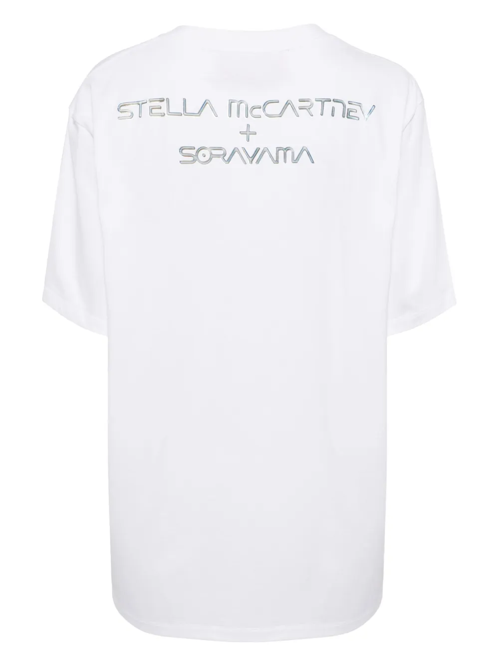 Shop Stella Mccartney X Sorayama Vitruvian Woman Cotton T-shirt In White