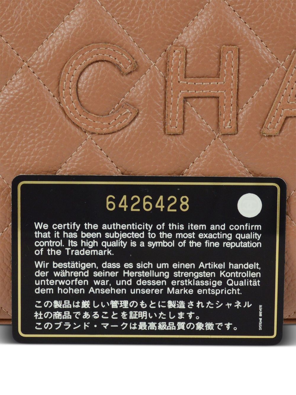 Cheap HOT SALE CHANEL 2000 logo lettering patches bowling bag Women