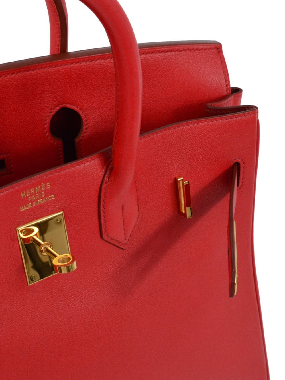 Pre-owned Hermes 1999 Haut À Courroies Handbag In Red