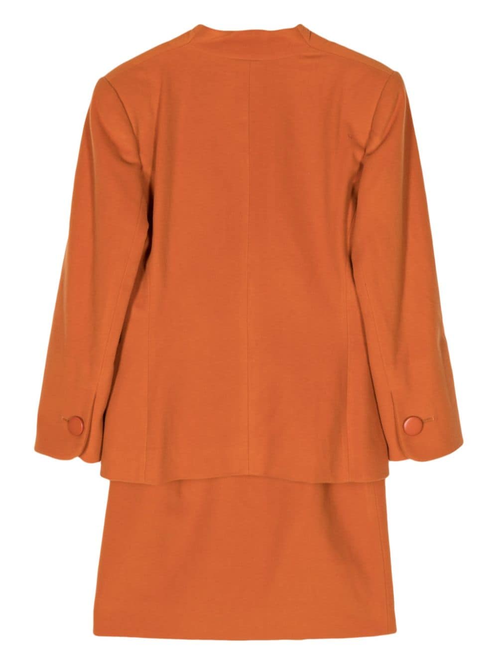 Christian Dior Pre-Owned single-breasted skirt suit - Oranje