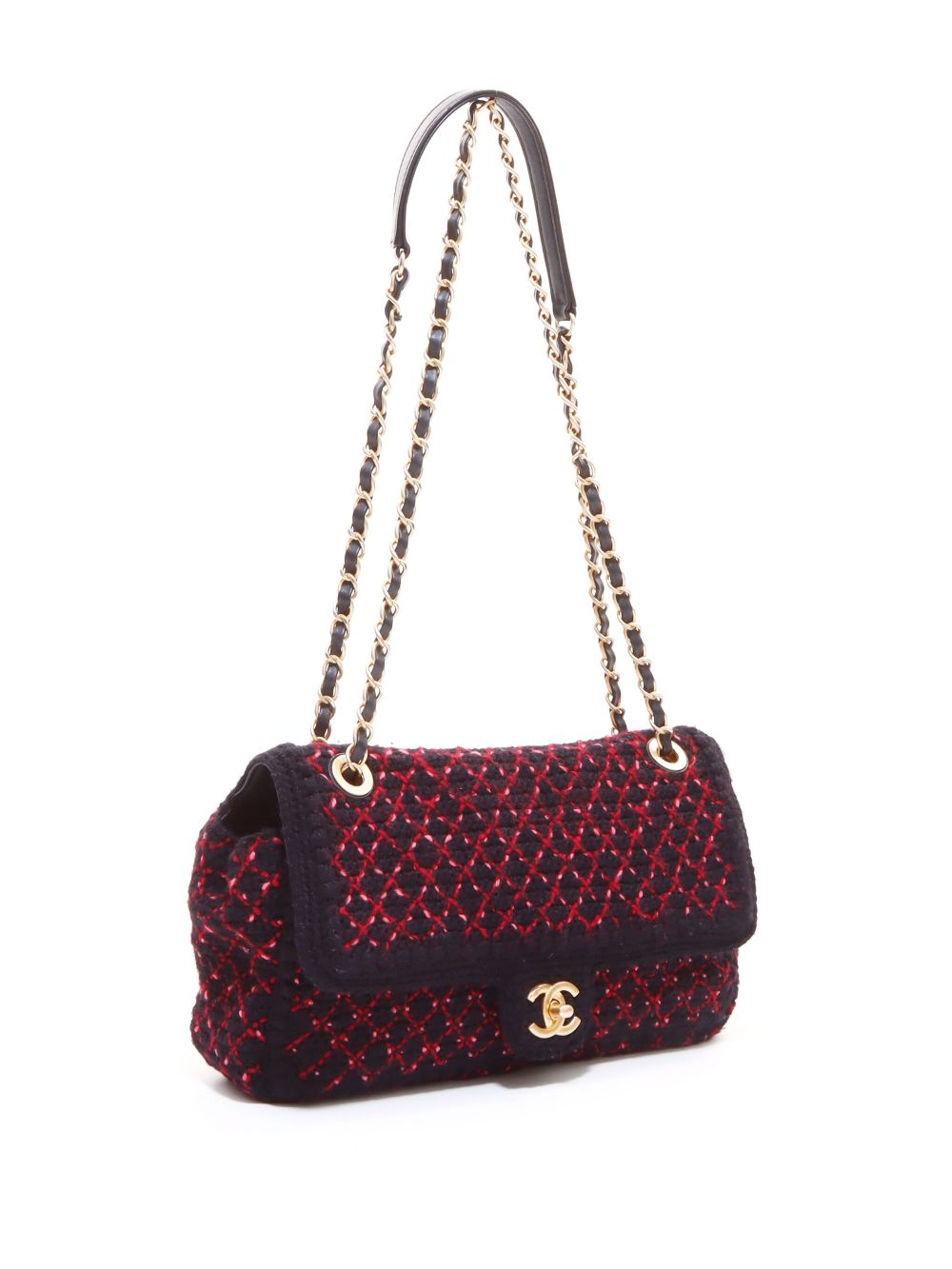 CHANEL 2016-2017 CC turn-lock tweed shoulder bag Women