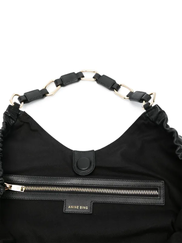 ANINE BING Medium Kate Leather Tote Bag | Black | FARFETCH