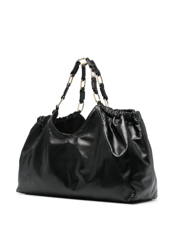 ANINE BING Medium Kate Leather Tote Bag | Black | FARFETCH