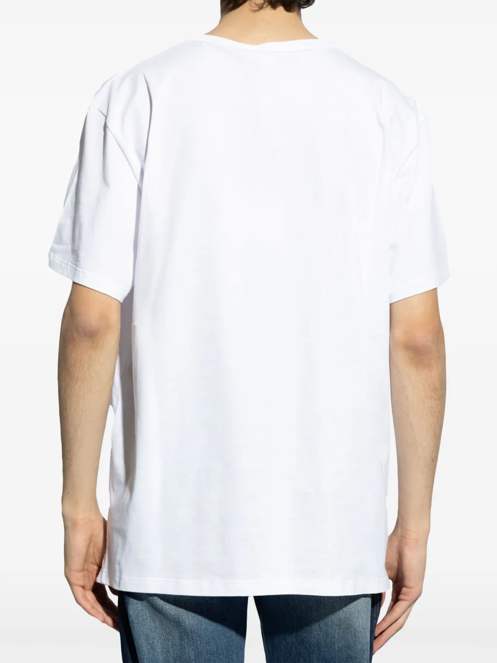 Alexander McQueen T-shirt met bloemenprint Wit