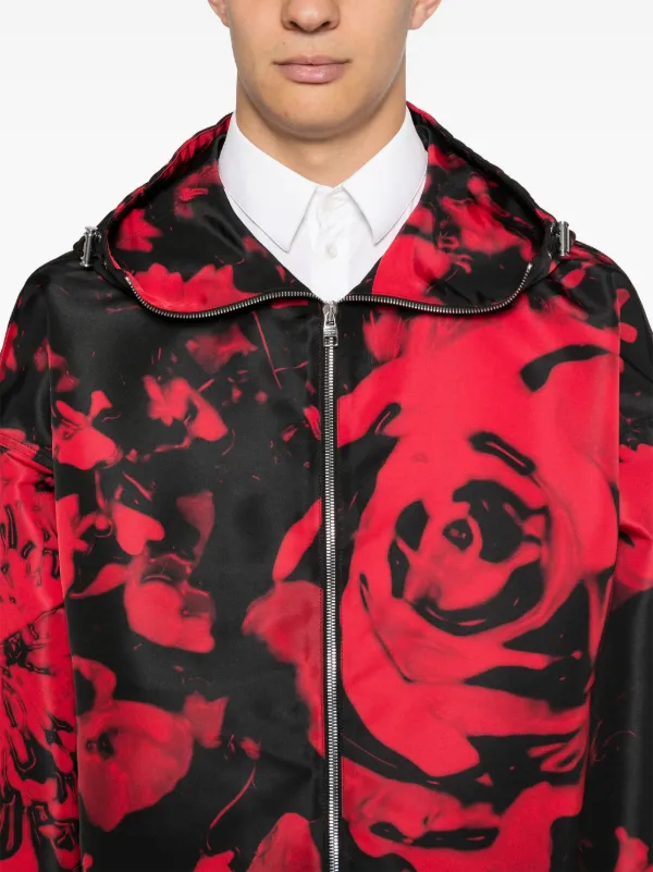 Alexander McQueen Wax Flower Jacket | Black | FARFETCH