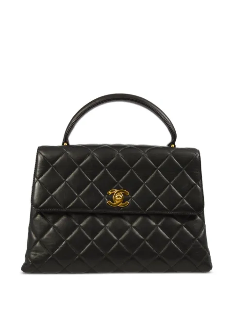 CHANEL 1997 diamond-quilting top handle bag Women