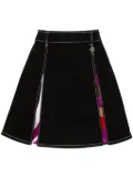 PUCCI box-pleated twill miniskirt - Black