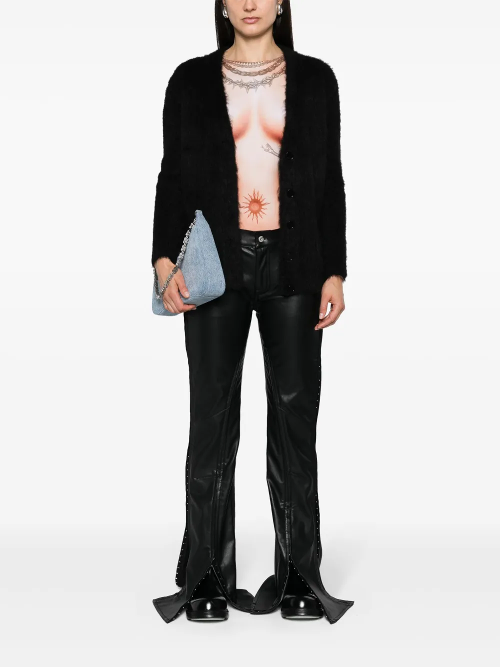 Givenchy cárdigan con efecto cepillado y cuello en V | Cárdigans | Image 2