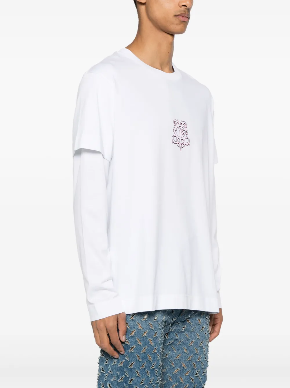 Givenchy T-shirt met grafische print Wit