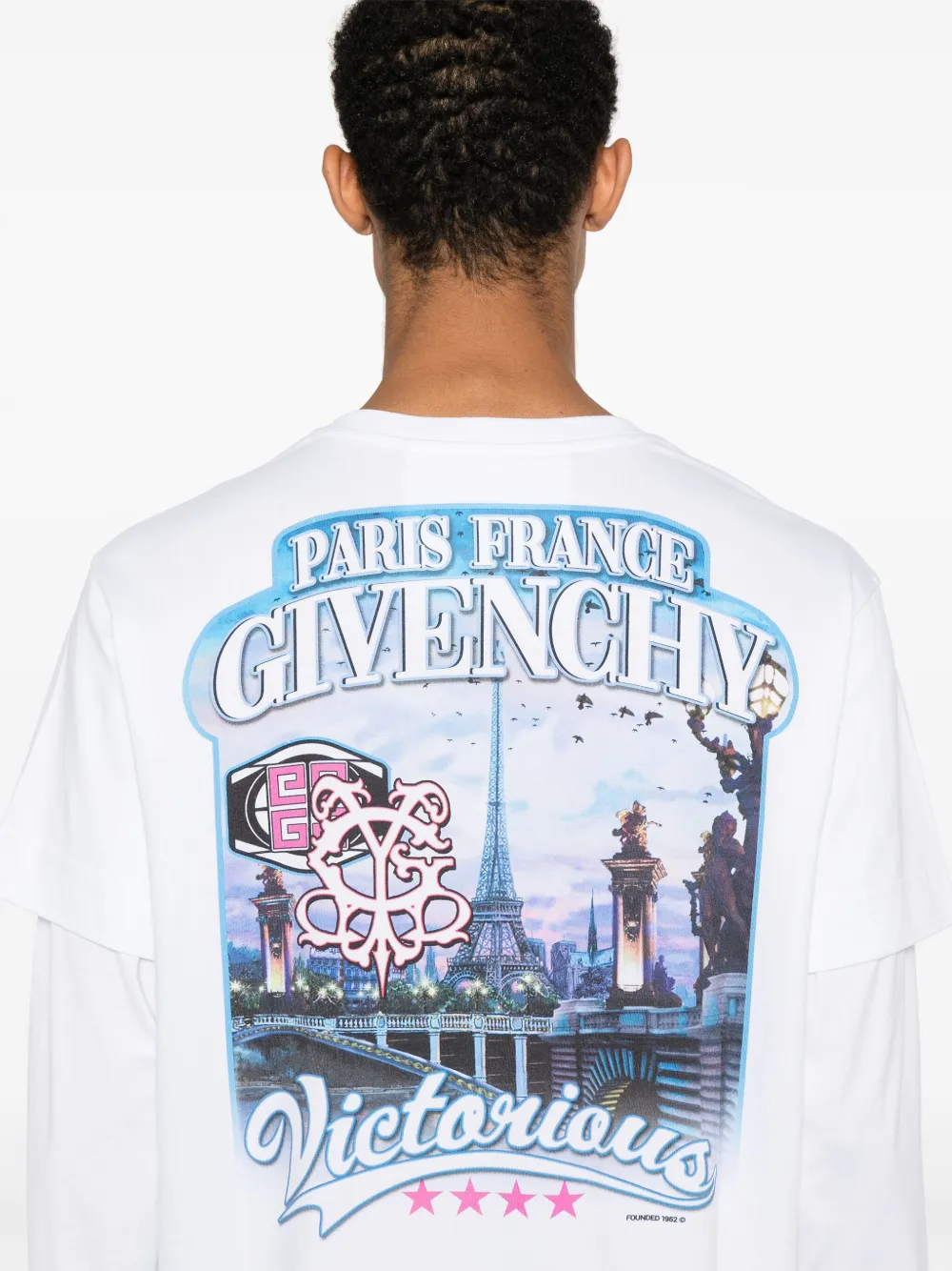 Givenchy T-shirt met grafische print Wit