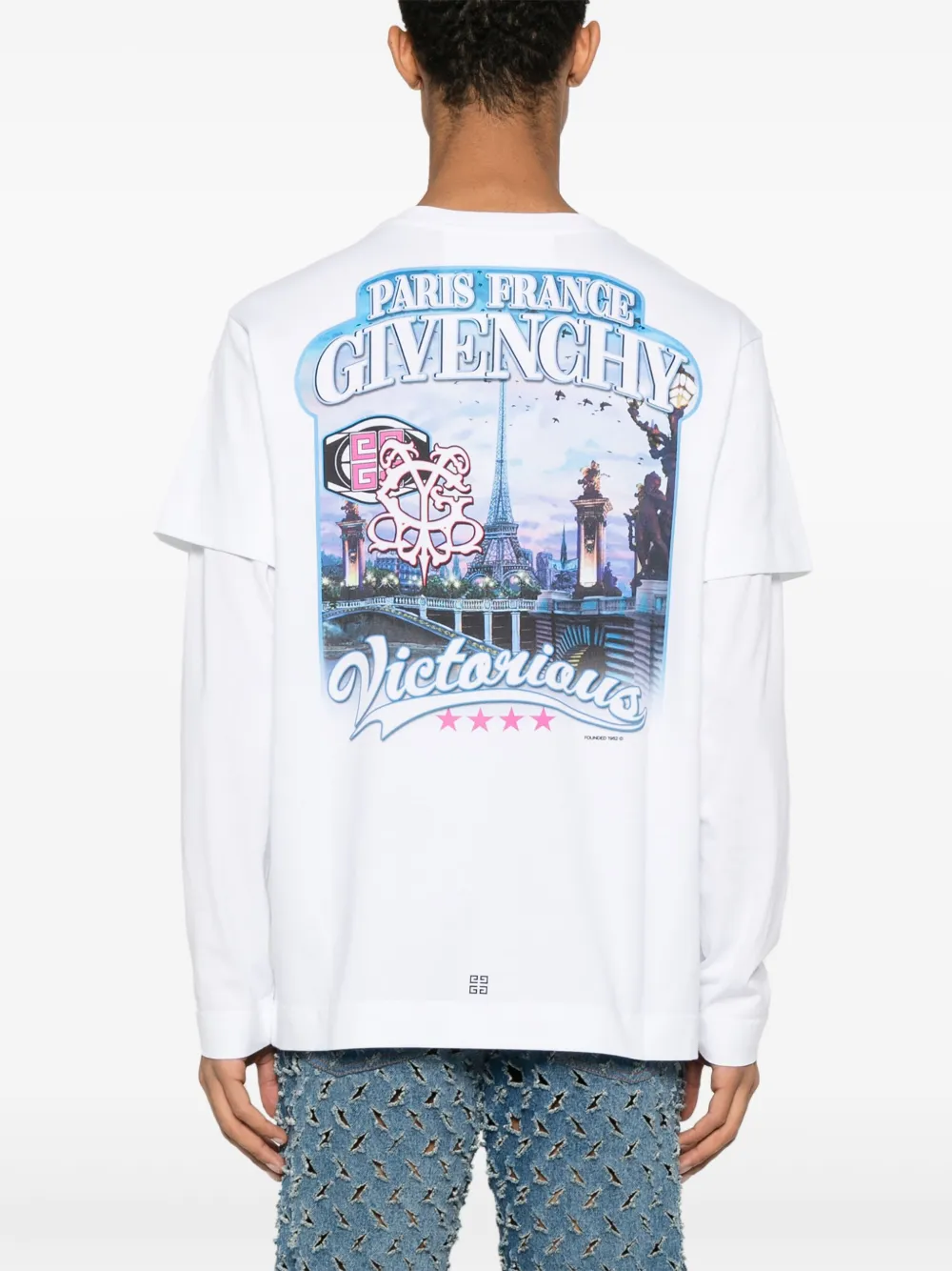 Givenchy T-shirt met grafische print - Wit