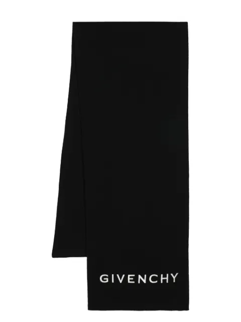 Givenchy 4G-embroidered wool scarf