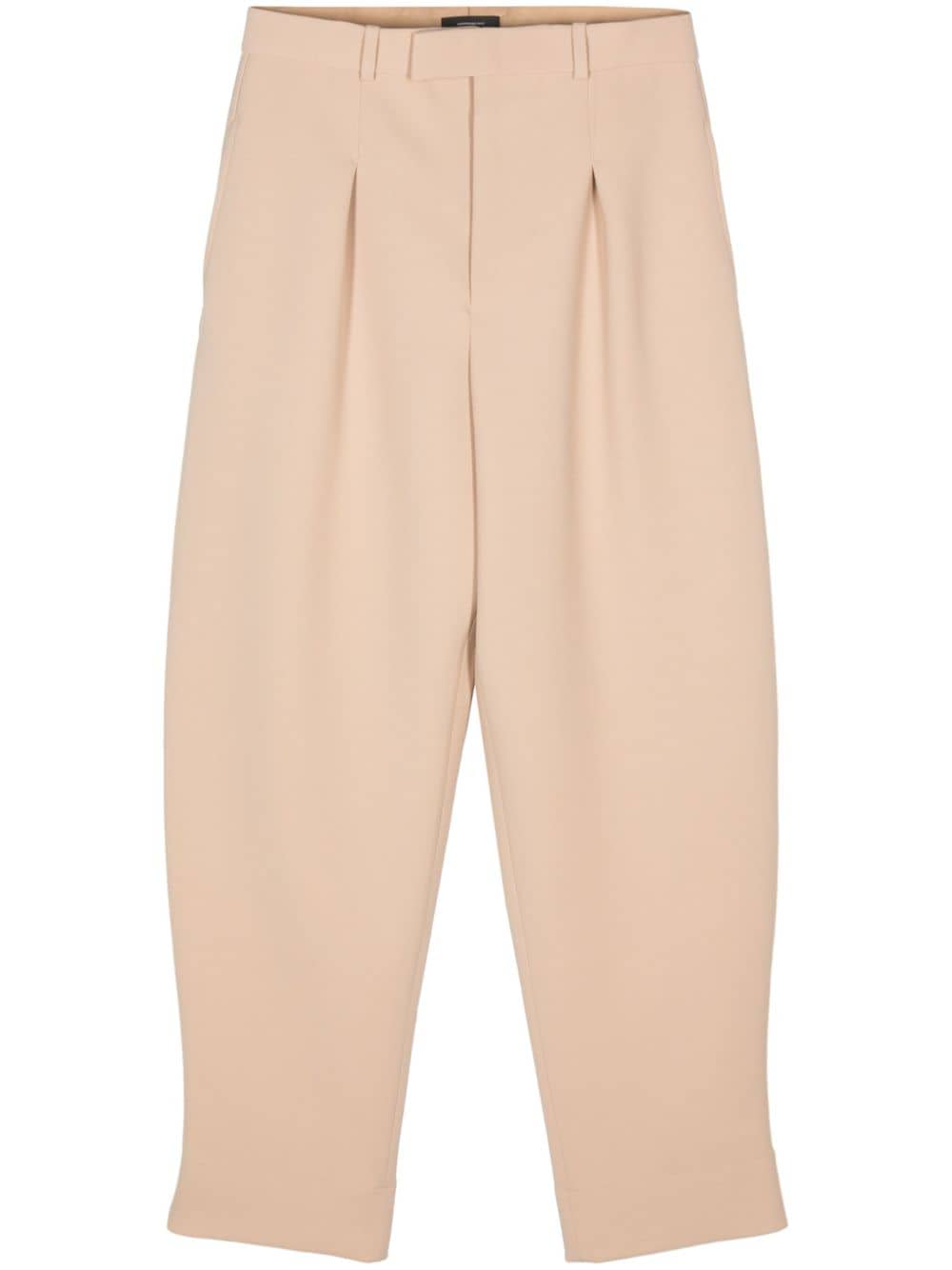 Wardrobe.nyc Virgin-wool Tapered Trousers In Neutrals