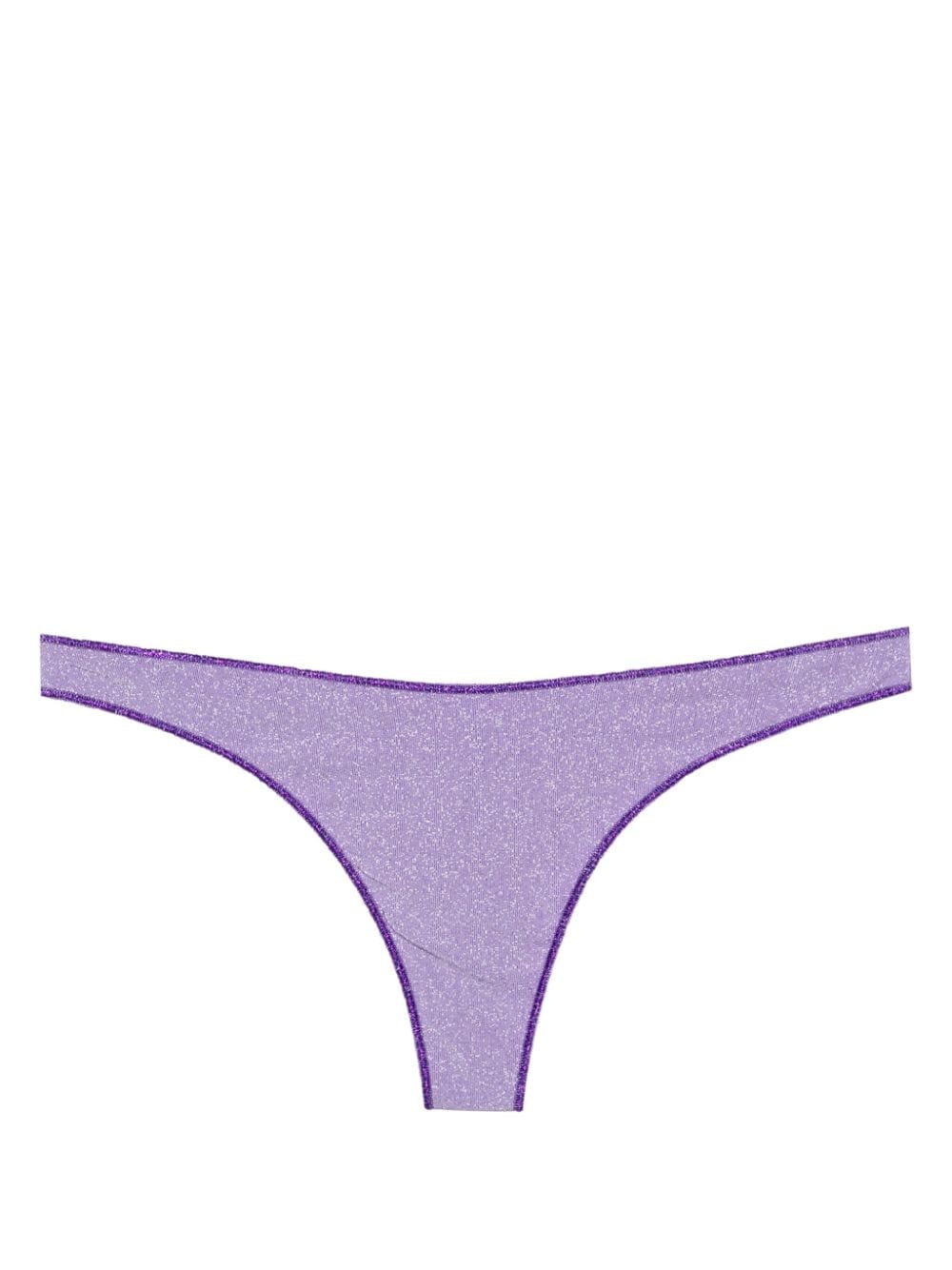Mc2 Saint Barth Naomi Lurex Bikini Bottoms In Purple