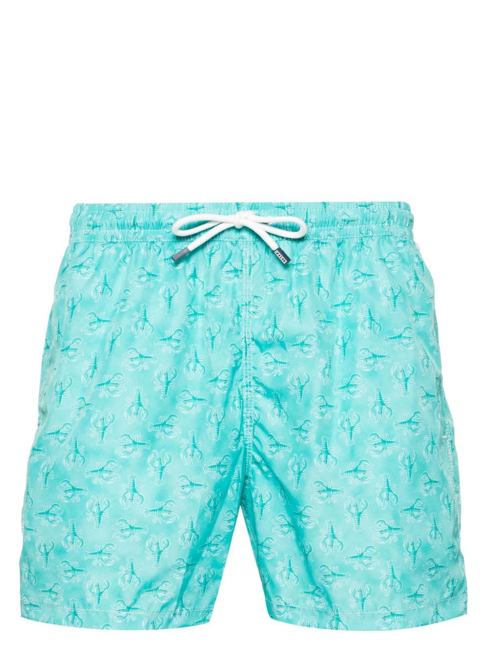 Fedeli Madeira lobster-pattern swim shorts - Grün