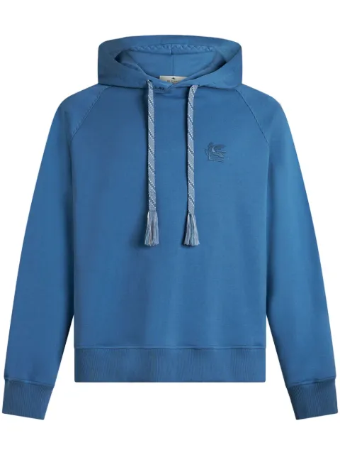 ETRO Pegaso-embroidered drawstring hoodie