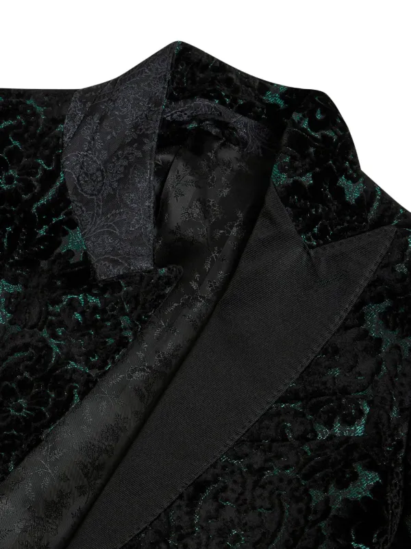 ETRO Brocade Velvet Blazer | Black | FARFETCH