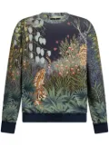 ETRO graphic-print crew-neck sweatshirt - Blue