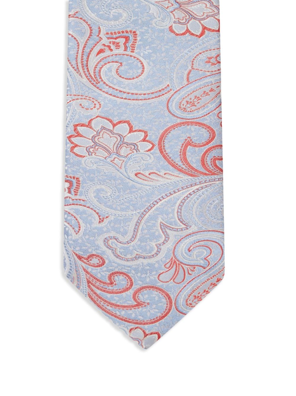 ETRO Zijden stropdas met paisley jacquard - Blauw