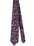 ETRO paisley-jacquard silk tie - Purple