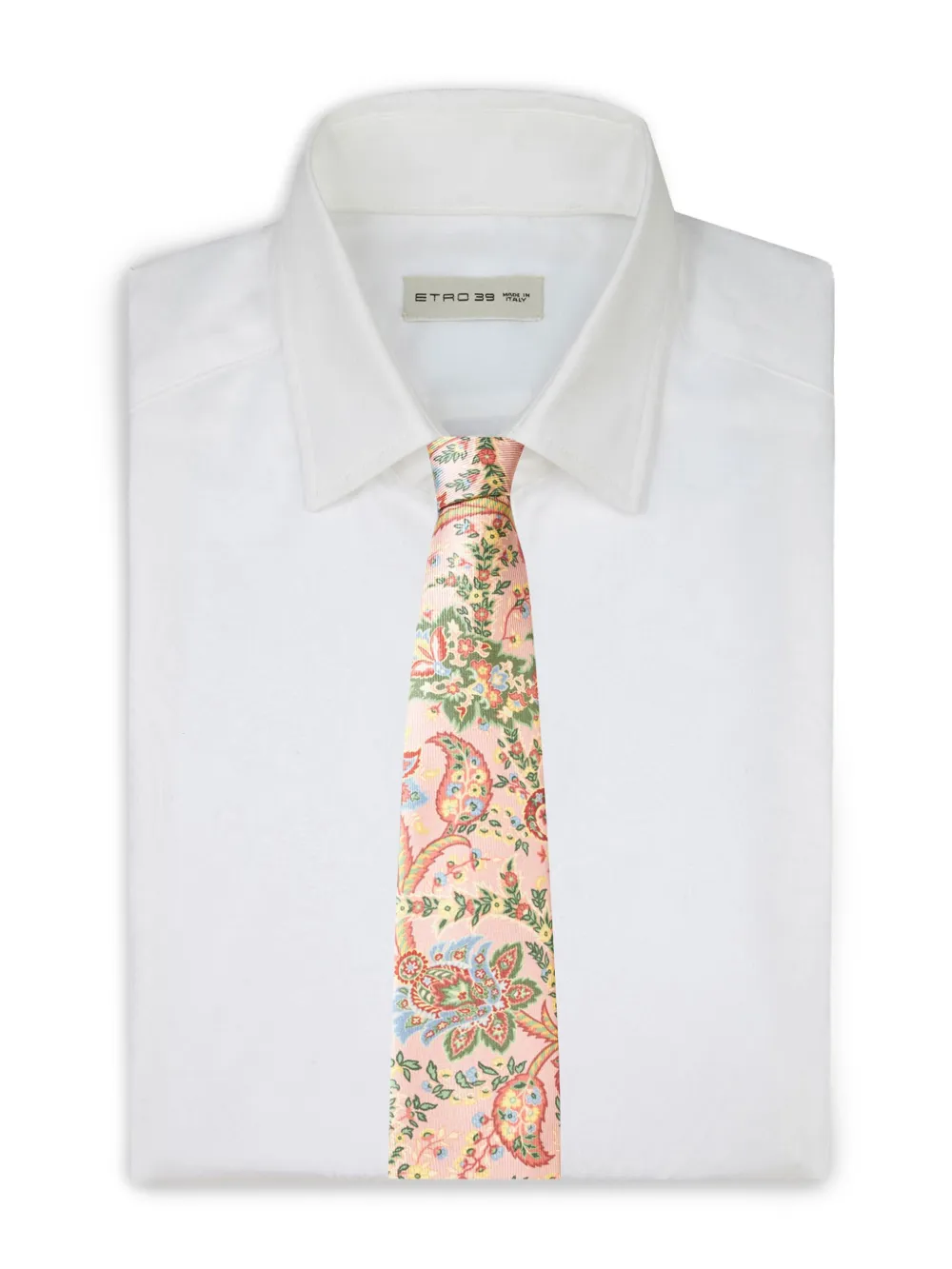ETRO Zijden stropdas met bloemenprint Roze