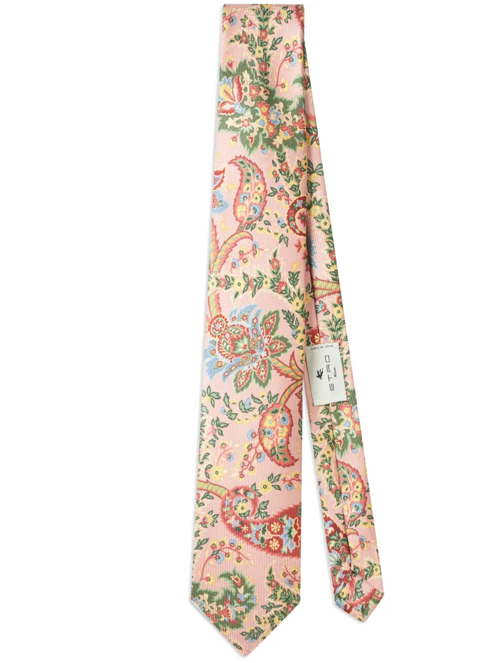 ETRO フローラル シルクネクタイ - ピンク ETRO フローラル シルクネクタイ - ピンク