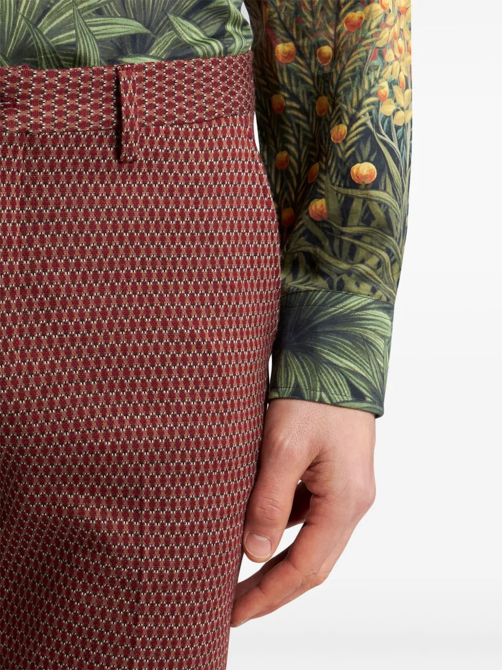ETRO Wollen pantalon Rood