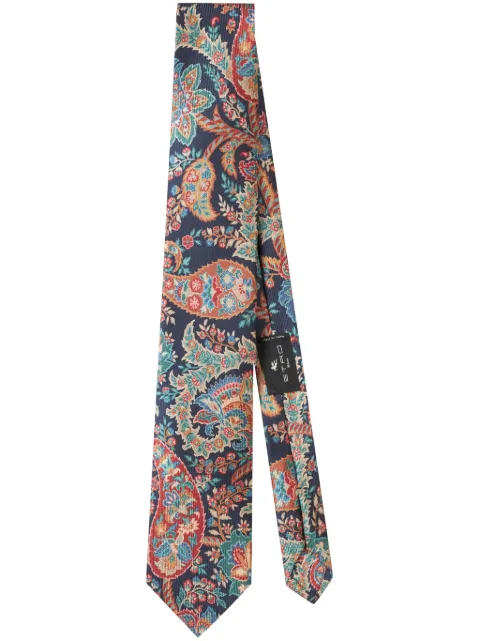 ETRO floral print silk tie