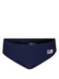 MC2 Saint Barth Kids logo-appliqué swim trunks - Blue
