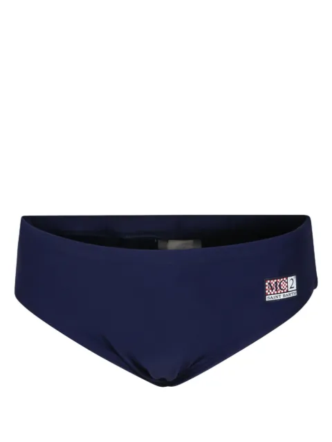 MC2 Saint Barth Kids logo-appliqué swim trunks