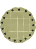 Bitossi Home Pois Rim porcelain dinner plate (26.5cm) - Green